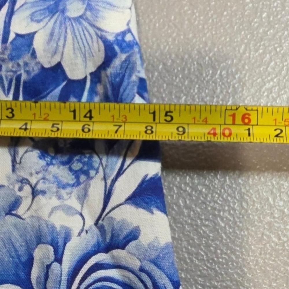 Anthropologie Maeve Women S Toile Floral Strapless Tie Front Mini Dress NWT Blue - Picture 11 of 16